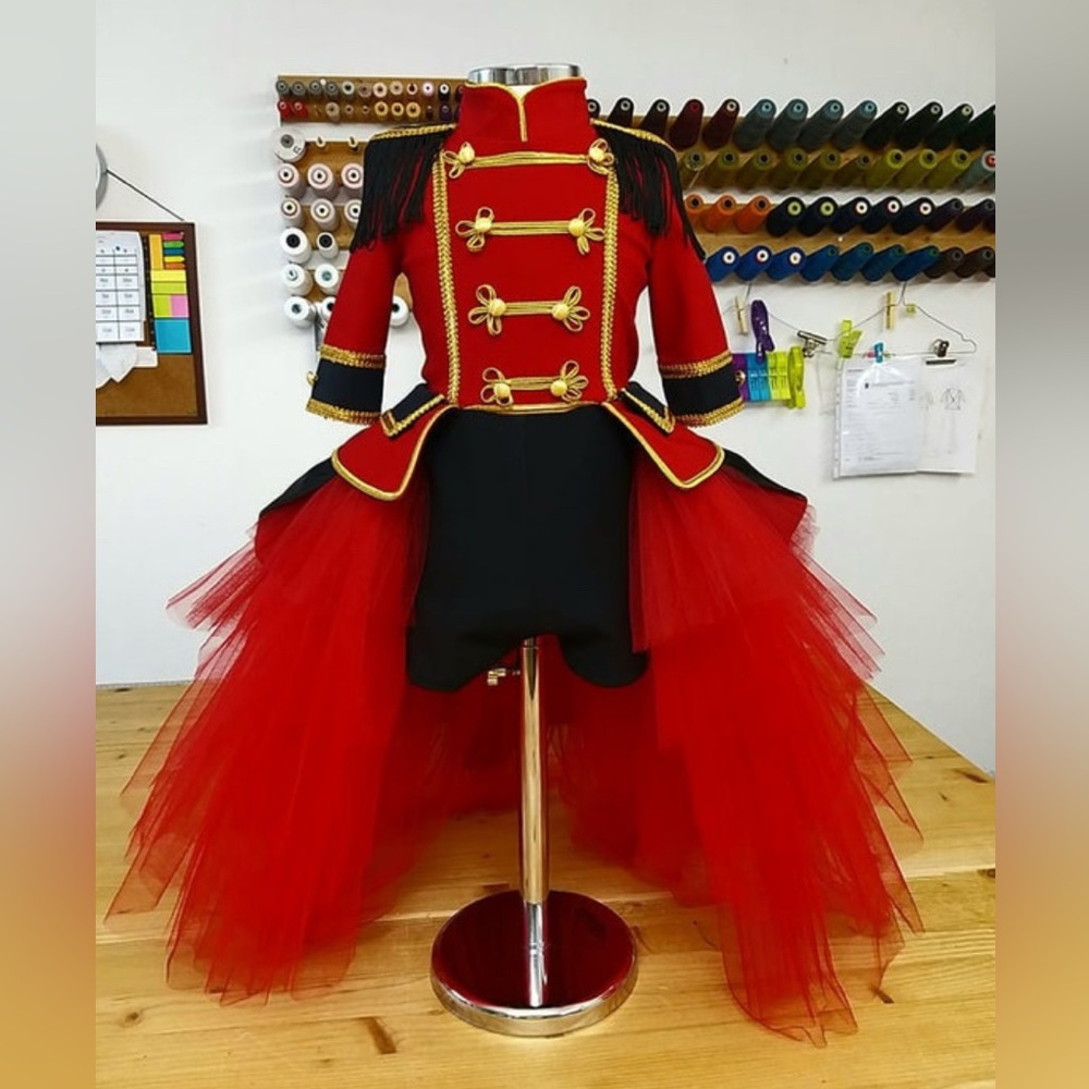 Nutcracker Christmas Playsuit Costume – Child Size 6–7 Years